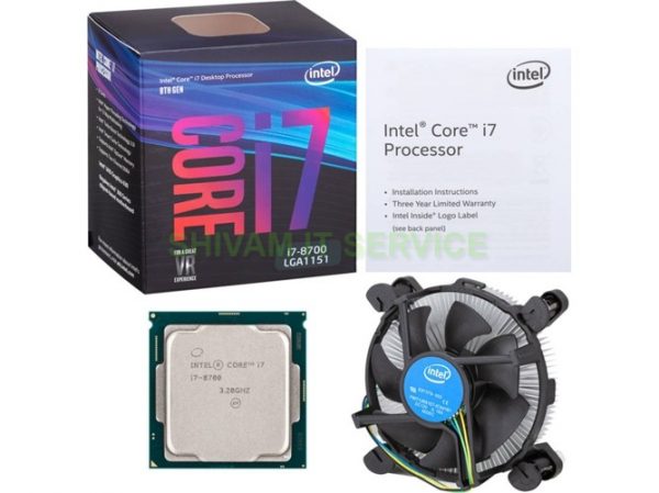 Intel Core i7-8700 Desktop Processor 6 Cores up to 4.6 GHz LGA 1151 300  Series 65W