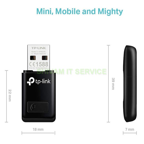 TPlink TL-WN823N 300Mbps Mini Wireless-N USB Adapter