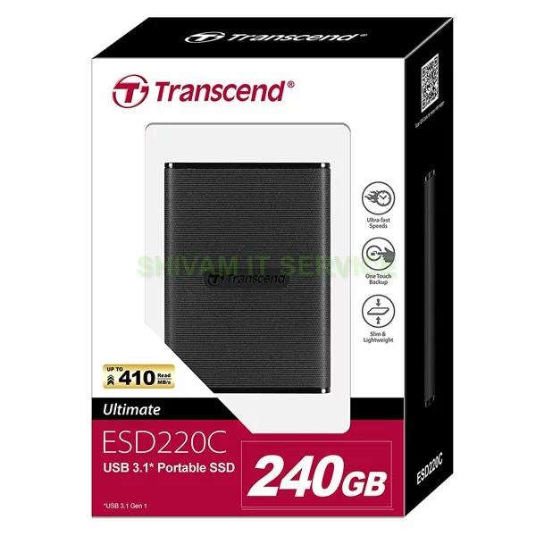 Buy Transcend 240GB Portable SSD ESD220C USB TS240GESD220C at Best  Price in Siliguri, India, Kolkata, Darjeeling, kurseong, kalimpong,  Gangtok,