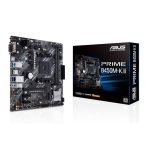 ASUS PRIME-B450M-K II AMD AM4 mATX Motherboard with LED Lighting