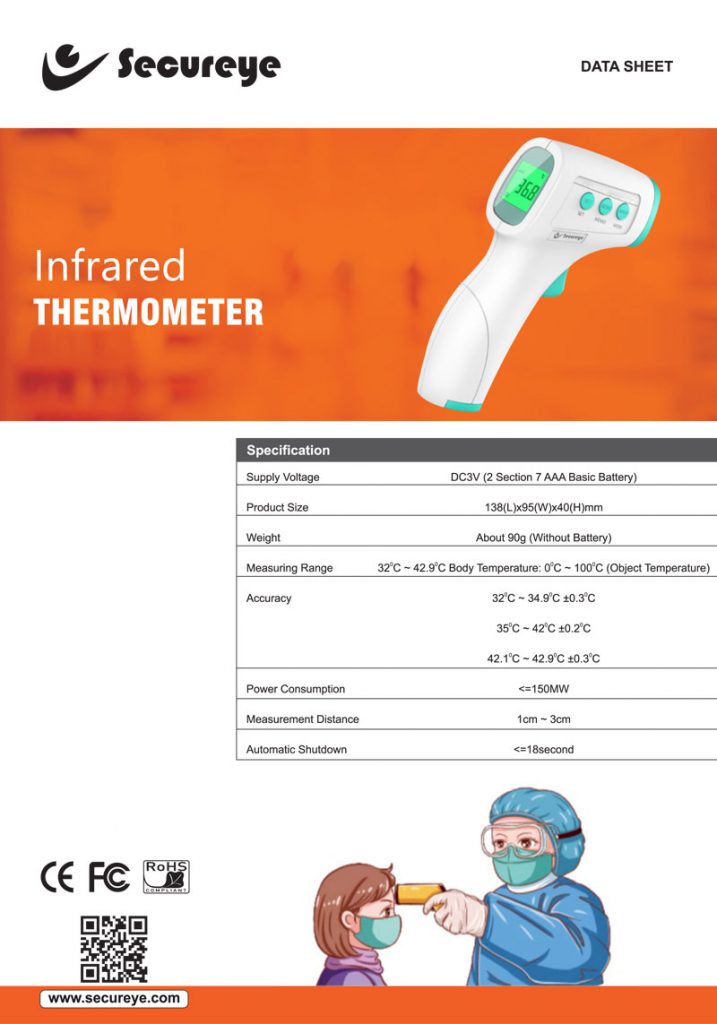 secureye infrared thermometer