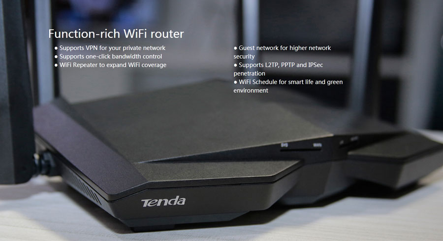 Tenda AC10 AC1200 Smart Dual Band Gigabit WiFi Router