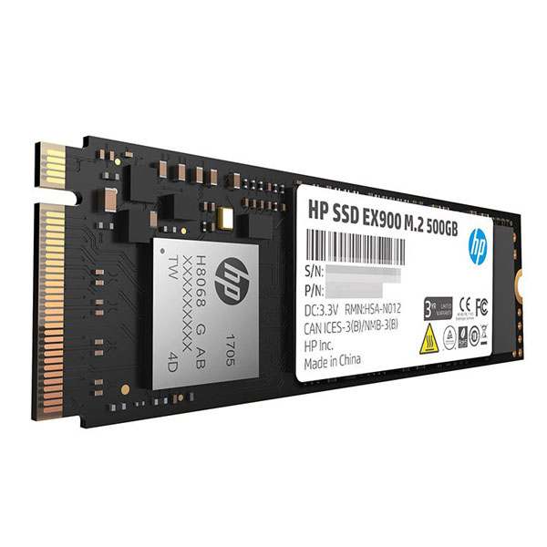 HP EX900 M.2 500GB PCIe 3.0 x4 NVMe 3D TLC NAND Internal Solid State Drive