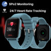 fire boltt full touch smart watch blue 3