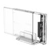 orico transparent hard drive enclosure with stand 2