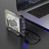 orico transparent hard drive enclosure with stand 5