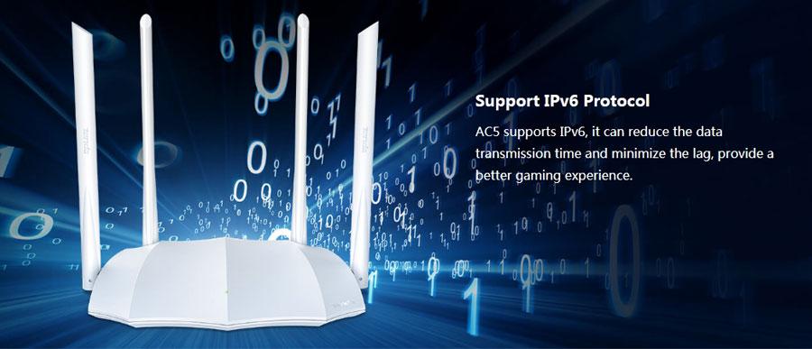 Tenda AC5 AC1200 Smart Dual Band Gigabit WiFi Router