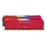 Crucial Ballistix 3000MHz DDR4 Desktop Gaming Memory RAM Kit 16GB (8GBx2) RED BL2K8G30C15U4RL