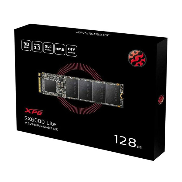 Adata XPG SX6000 Lite 128GB M.2 NVMe Internal SSD Solid State Drive