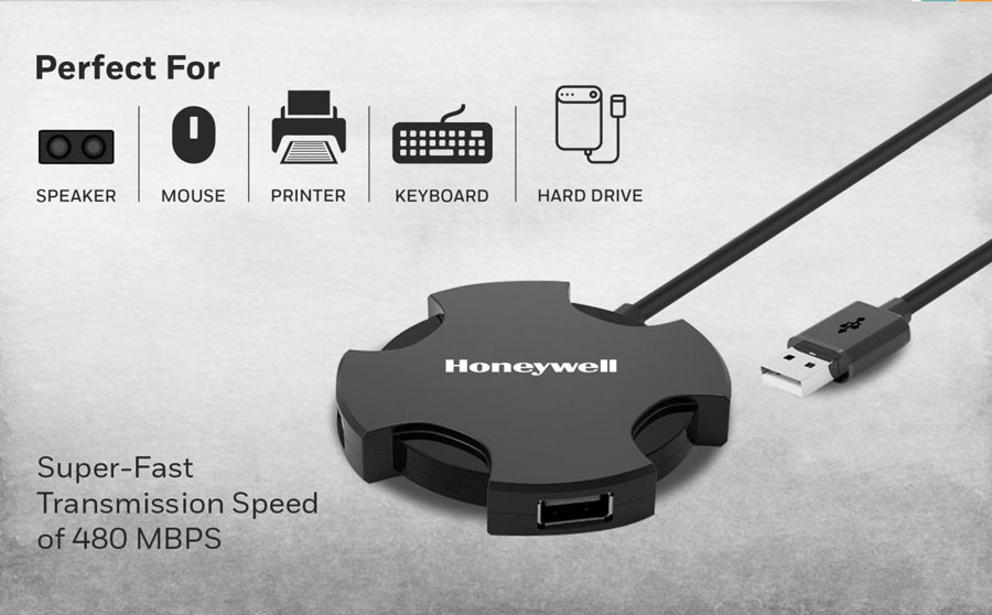 Honeywell 4 Port USB HUB 2.0 Non-Powered
