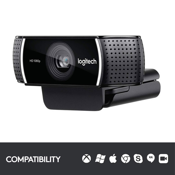 Logitech C922 Pro Stream Webcam (Black)