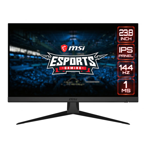 Msi Optix G242 24 Inch Gaming Monitor Adptive-Sync, 1ms Response Time, 144Hz Refresh Rate, Frameless, Flicker Free, FHD IPS Panel