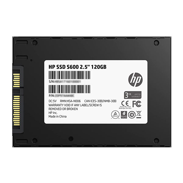HP S600 2.5" 240GB SATA III 3D NAND Internal Solid State Drive (SSD)