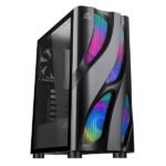 Ant Esports ICE-320TG ARGB Mid Tower Cabinet (Black)