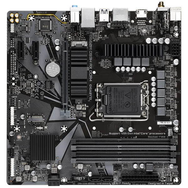 Gigabyte B660M DS3H AX DDR4 (Wi-Fi) Motherboard 12th Gen LGA1700 socket