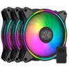 Cooler Master MasterFan MF120 Halo Duo-Ring Addressable RGB (ARGB) Lighting 120mm 3-in-1 Pack (MFL-B2DN-183PA-R1)
