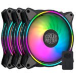 Cooler Master MasterFan MF120 Halo Duo-Ring Addressable RGB (ARGB) Lighting 120mm 3-in-1 Pack (MFL-B2DN-183PA-R1)