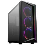 Cooler Master CMP510 Case - Mesh Intakes, ARGB Edge Strip, Ventilated PSU Shroud & 350mm GPU Clearance, Black, ATX (CP510-KGNN-S00)