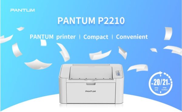 Pantum P2210 Single Function Laser Printer Black Print 1 e1660221518512
