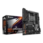 Gigabyte B550 Aorus Pro V2 Motherboard with 12+2 Phases Digital Twin Power Design, Fins-Array Heatsink, Direct-Touch Heatpipe, Dual PCIe 4.0/3.0 x4 M.2 with Dual Thermal Guards, 2.5GbE LAN, Front & Rear USB Type-C™, RGB FUSION 2.0, Q-Flash Plus