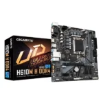Gigabyte H610M H DDR4 Motherboard with 6+1+1 Hybrid Phases Digital VRM Design, PCIe 4.0* Design, Gen3 x4 M.2 , Realtek Gaming LAN , Anti-Sulfur Resistor, Smart Fan 6