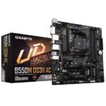 GIGABYTE B550M DS3H AC (Wifi) Ultra Durable Motherboard with Pure Digital VRM Solution, PCIe 4.0 x16 Slot, Dual PCIe 4.0/3.0 M.2 Connectors, Realtek GbE LAN, Smart Fan 5 with FAN STOP,  RGB FUSION 2.0, Q-Flash Plus