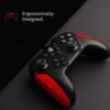 Redgear MS-150 Wired Gamepad with 2 Digital triggers, 2 Analog Sticks, Ergonomic Design, 1.8 m Durable Cable, X Input and Direct Input(Blood Red) - Image 3