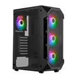 Gamdias Aura GC1 Mesh ARGB Mid-Tower Gaming Case Black