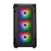 Gamdias Aura GC1 Mesh ARGB Mid-Tower Gaming Case Black - Image 2