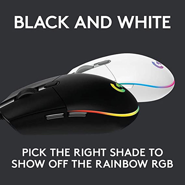 Logitech G203 Prodigy Programmable Light sync RGB Wired Gaming Mouse