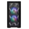 Cooler Master TD300 Mesh Micro-ATX Tower with Polygonal Mesh Front ana Removable Top Panel, ARGB/PWM Hub Tempered Glass, Dual Sickleflow PWM ARGB Lighting Fans - Image 2