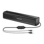 Honeywell Moxie V500 10W Portable USB Wired Soundbar, Speaker for PC, Desktop and Laptop with Volume Control and 3.5 mm AUX, 2.0 Channel, 52mmX2 Drivers, Plug &Play, 2 Yrs. Warranty, Gloss Finish