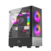 Ant Esports ICE-100 Mid-Tower Computer Case/Gaming Cabinet - Black