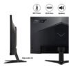 Acer Nitro QG221Q 21.5 Inch (54.61 cm) Full HD Gaming LCD Monitor with LED Backlight I VA Panel I 1 MS VRB, 100 Hz Refresh I HDMI, VGA I Stereo Speakers I 250 Nits I AMD Free Sync I Eye Care (Black) - Image 3