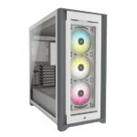 Corsair iCUE 5000X RGB Tempered Glass Mid-Tower ATX Computer Case/Gaming Cabinet - White - CC-9011213-WW