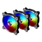 LIAN LI BORA DIGITAL Series 3 x 120mm Addressable RGB LED PWM Case Fans I 3 Fans Pack I Lian Li Bora Digital - Space Grey - G99.12Q18R3G.IN