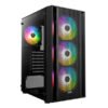 Gamdias Aura GC2 Mesh ARGB Mid-Tower Gaming Case Black
