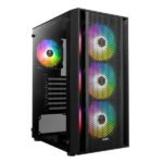 Gamdias Aura GC2 Mesh ARGB Mid-Tower Gaming Case Black