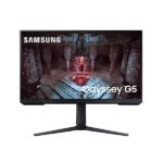 Samsung 27-inch(68.5cm) Odyssey G5 Gaming, QHD 2K, 165Hz, 1ms, HAS, Flat Monitor, AMD FreeSync Premium, HDR10 (LS27CG510EWXXL, Black)