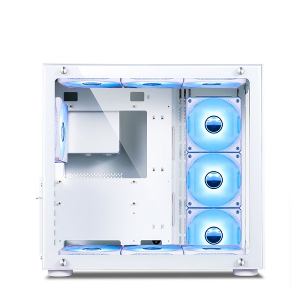 ant esports crystal white rgb gaming cabinet 2