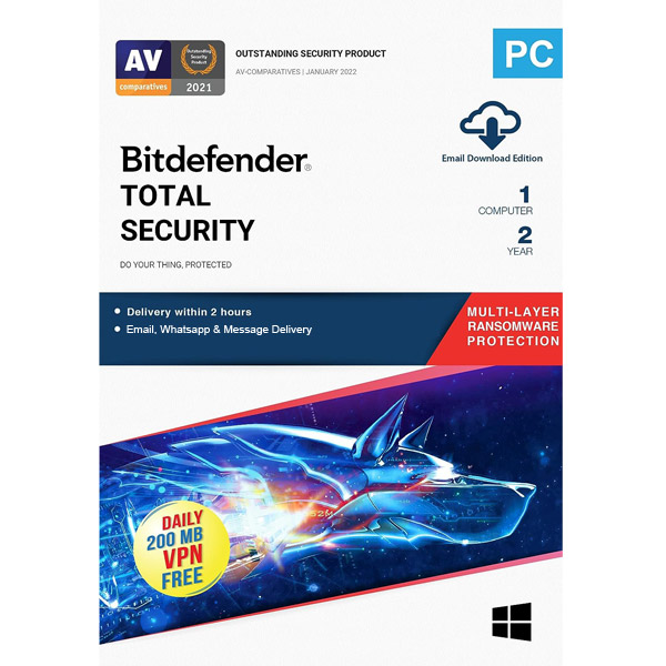 bitdefender antivirus 1device 2y total security 2