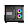 Ant Esports Crystal X4 ARGB Dual-Chamber Gaming Cabinet - Black - Image 3