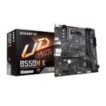 GIGABYTE B550M K AM4 AMD B550 Micro-ATX Motherboard with Dual M.2, SATA 6Gb/s, USB 3.2 Gen 1, Realtek GbE LAN, PCIe 4.0