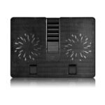 DEEPCOOL U PAL Notebook Cooling Pad | Unique U-Shaped Design | Two 140mm Fan, USB 3.0 Pass-Through, 6 Adjustable Angles | Compatible with 15.6" notebooks and Below - DP-N214A5_UPAL