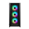 Ant Esports ICE-170TG Mid-Tower Computer Case/Gaming Cabinet - Black | Support ATX, Micro-ATX, ITX | Pre-Installed 3 Front Fans & 1 Rear Fan - Image 2
