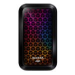 ADATA RGB SE770G 512GB USB3.2 Type-C Fast Transfer Gaming and Personal External SSD (ASE770G-512GU32G2-CBK)