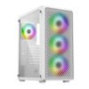 Ant Esports 211 Air Mid-Tower Computer Case I Gaming Cabinet - White | Support ATX, M-ATX, ITX | Pre-Installed 3 x 120mm ARGB Front Fan & 1 x 120mm ARGB Rear Fan