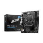 MSI PRO B760M-E DDR5 Motherboard, Micro-ATX - Supports Intel 12th & 13th Gen Core Processors, LGA 1700 - Boost 5600MHz, PCIe 4.0 x16 Slot, M.2 Gen4 Slot