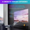 Ant Esports View 611 LED 1080P Native & 4K Support, 4000 Lumens, WiFi & BT, Android 9, Remote Control, HDMI/USB, Upto 120" Max Screen, Speaker Power 5W, Multimedia Projector,120" Screen included-Black - Image 4