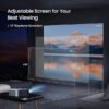 Ant Esports View 611 LED 1080P Native & 4K Support, 4000 Lumens, WiFi & BT, Android 9, Remote Control, HDMI/USB, Upto 120" Max Screen, Speaker Power 5W, Multimedia Projector,120" Screen included-Black - Image 5